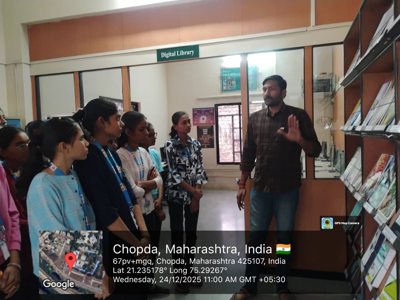 The Library Department of SMT. Sharadchandrika Suresh Patil College of Pharmacy, Chopda successfully organized a Library Orientation Program (Student Support / Library User Education) on 24 December 2