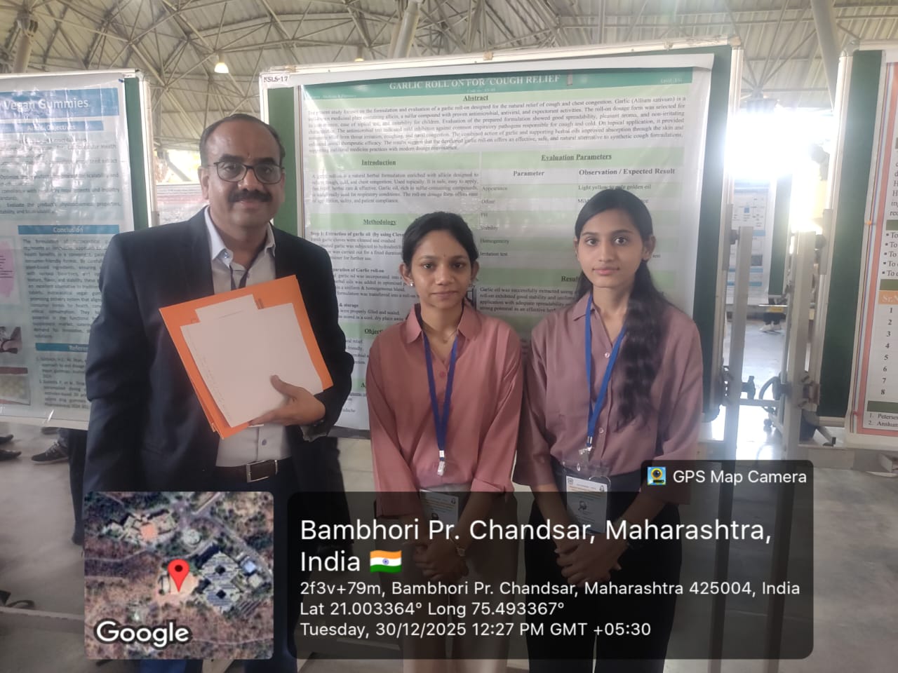 We are delighted to share that five students successfully participated and presented their posters at Aavishkar – Phase II (University Level) held at KBCNMU, Jalgaon, on 30th December 2025.